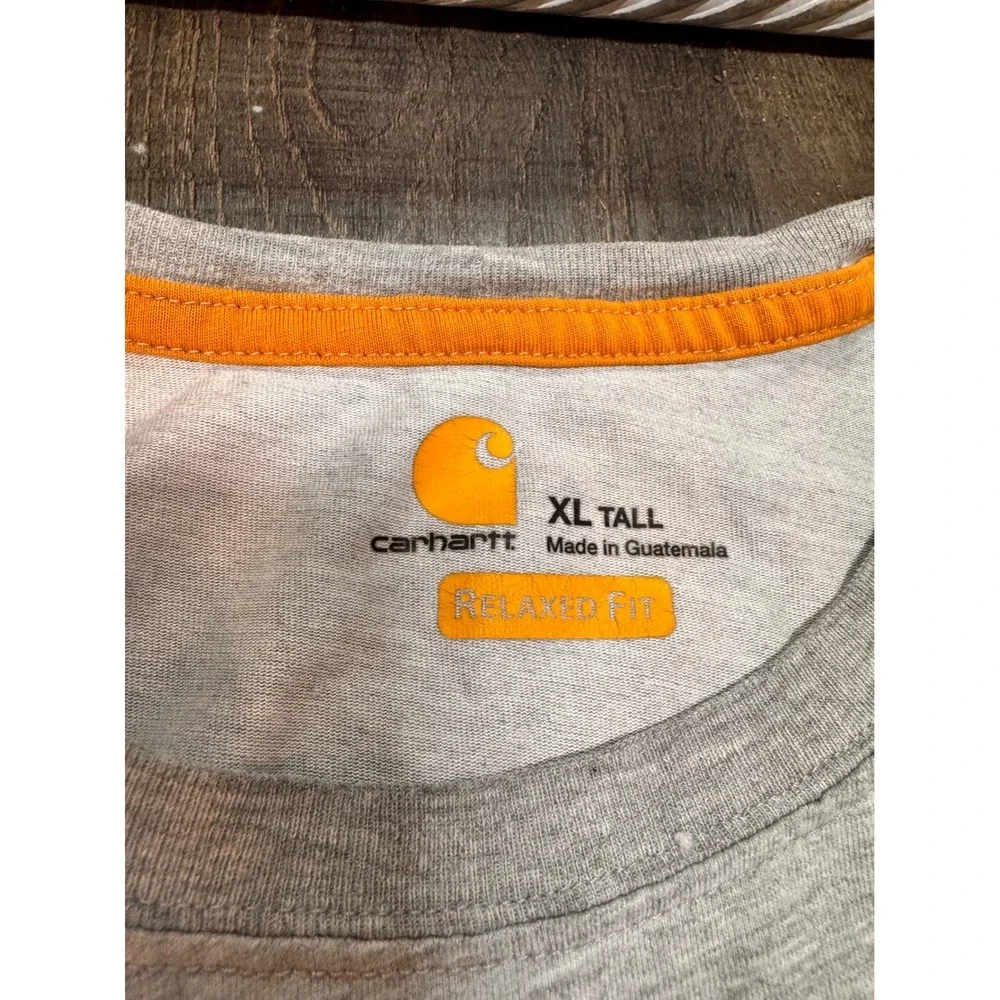 Carhartt Force Relaxed Fit Pocket T-Shirt Mens XL Tall Heather Gray 100410-034